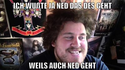 ich wußte ja ned das des geht weils auch ned geht