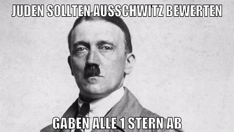 Juden sollten Ausschwitz bewerten Gaben ALle 1 Stern ab