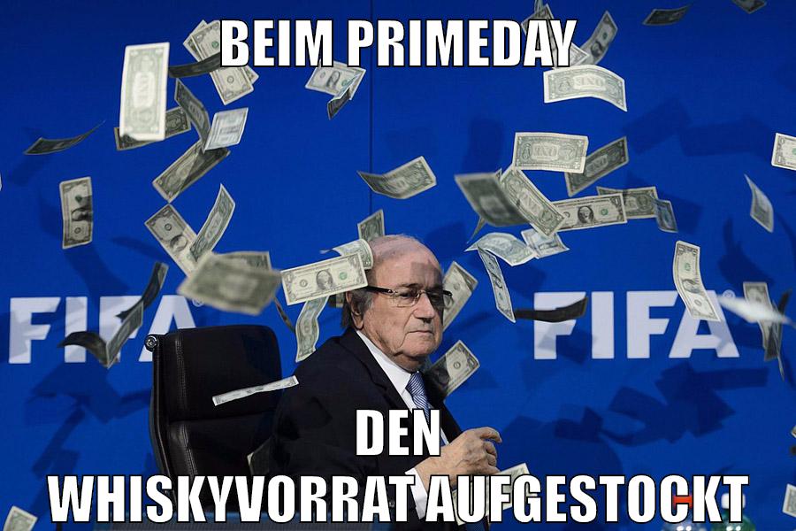 Beim Primeday Den whiskyvorrat aufgestockt