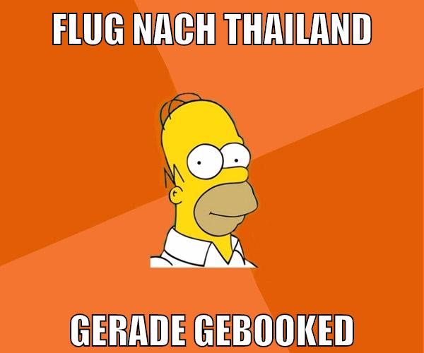 flug nach thailand gerade gebooked