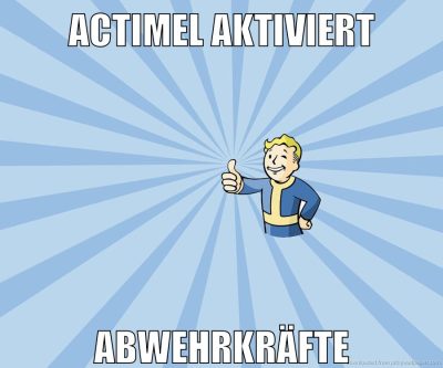 Actimel aktiviert Abwehrkräfte