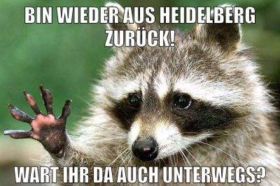 Bin wieder aus Heidelberg zurück! Wart ihr da auch unterwegs?