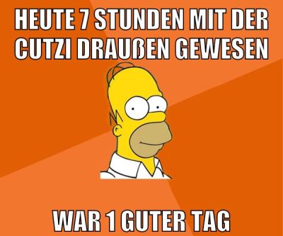 heute 7 stunden mit der cutzi draußen gewesen war 1 guter tag