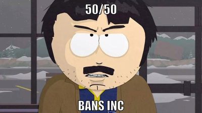 50/50 bans inc