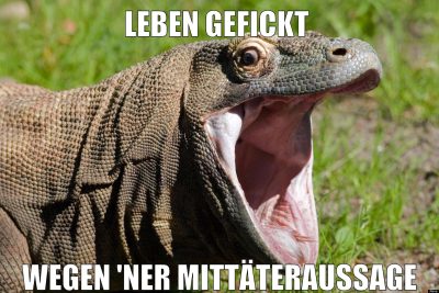 Leben gefickt wegen 'ner Mittäteraussage