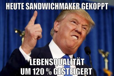 heute Sandwichmaker gekoppt Lebensqualität um 120 % gesteigert