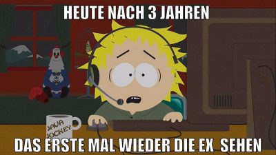 heute nach 3 jahren das erste mal wieder die ex  sehen