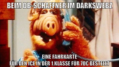beim db-schaffner im darkswebz eine fahrkarte für den ice in der 1.klasse für 70€ bestellt