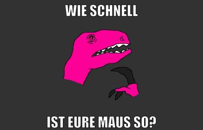 wie schnell ist eure maus so?