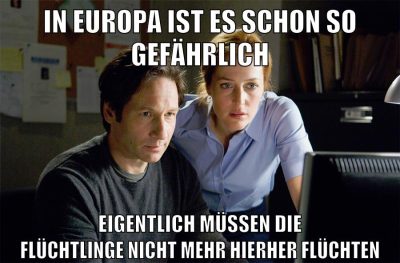 in europa ist es schon so gefährlich eigentlich müssen die flüchtlinge nicht mehr hierher flüchten