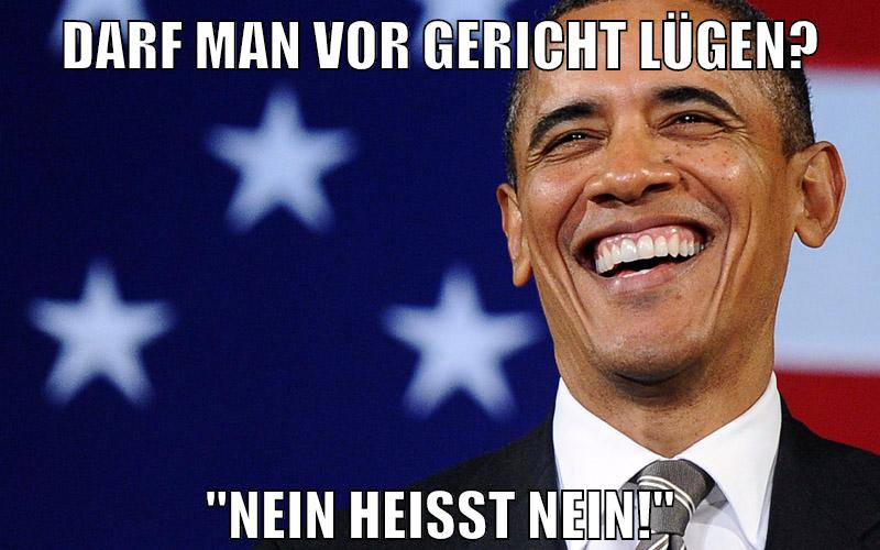 Darf man vor Gericht lügen? "NEIN heißt NEIN!"
