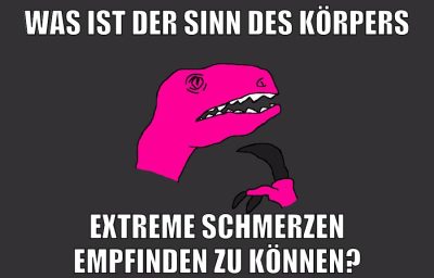 was ist der sinn des körpers extreme schmerzen empfinden zu können?