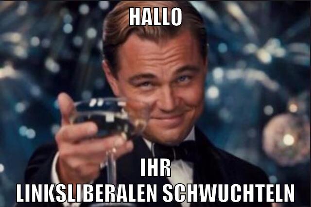 Hallo Ihr linksliberalen schwuchteln