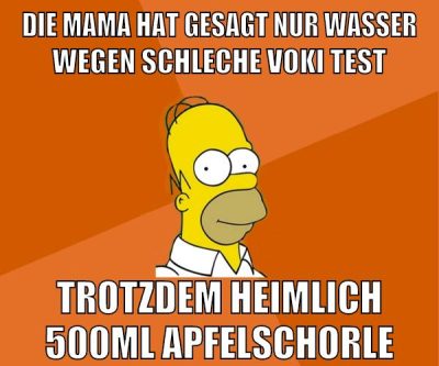 die mama hat gesagt nur wasser wegen schleche voki test trotzdem heimlich 500ml apfelschorle