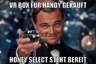 VR Box für Handy gekauft Honey select steht bereit