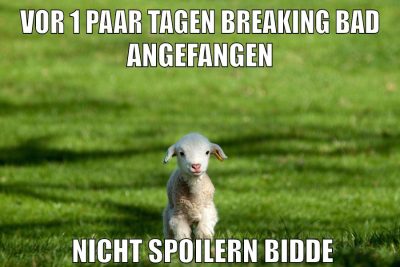 vor 1 paar tagen breaking bad angefangen nicht spoilern bidde