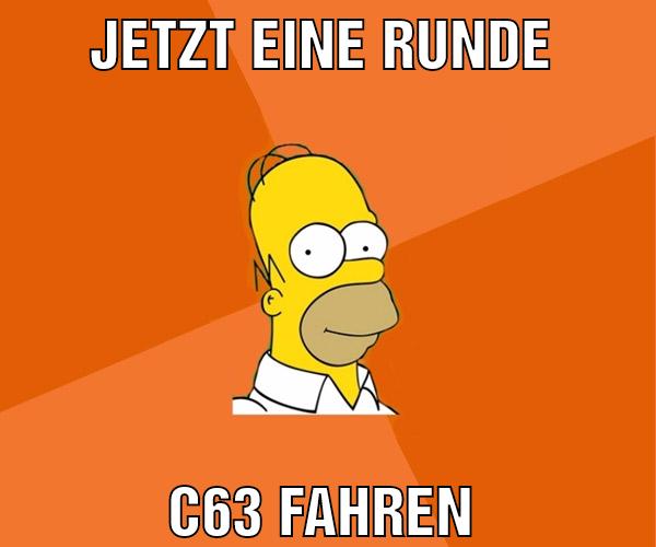 Jetzt eine runde C63 fahren