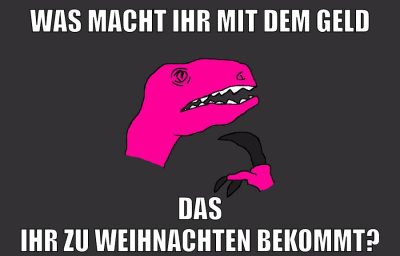 was macht ihr mit dem geld das ihr zu weihnachten bekommt?
