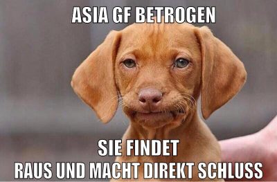 Asia gf betrogen sie findet raus und macht direkt schluss