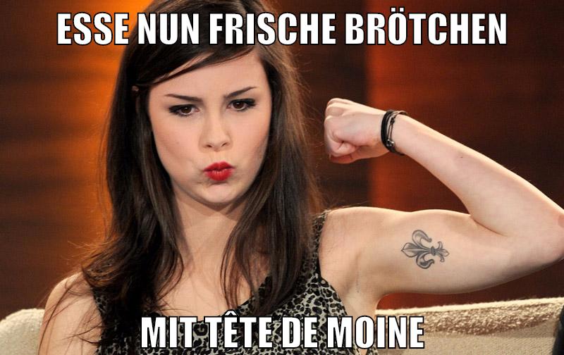 esse nun frische brötchen mit tête de moine