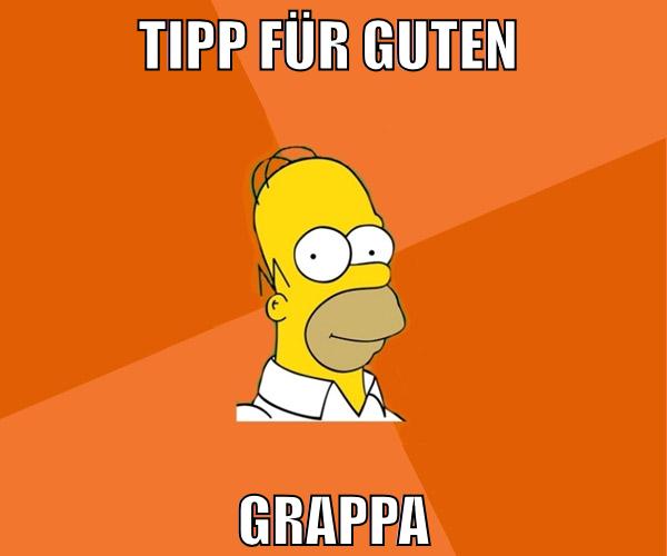 TIPP FÜR GUTEN GRAPPA