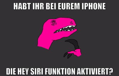 HABT IHR BEI EUREM IPHONE DIE HEY SIRI FUNKTION AKTIVIERT?