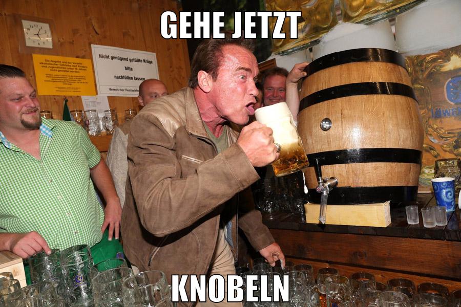 Gehe jetzt knobeln