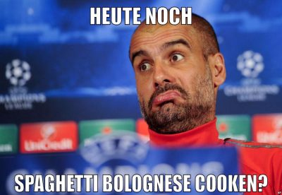 heute noch spaghetti bolognese cooken?