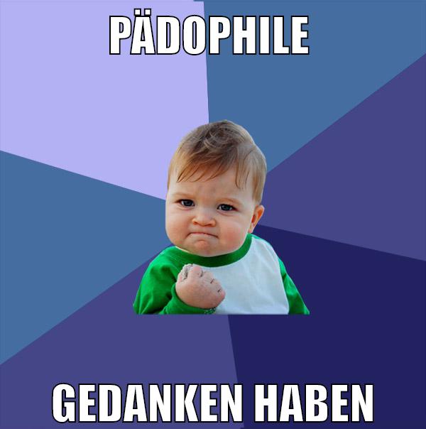Pädophile gedanken haben