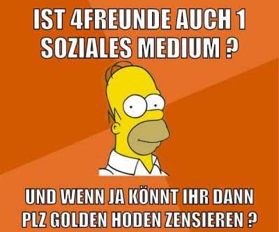 ist 4freunde auch 1 soziales medium ? und wenn ja könnt ihr dann plz golden hoden zensieren ?