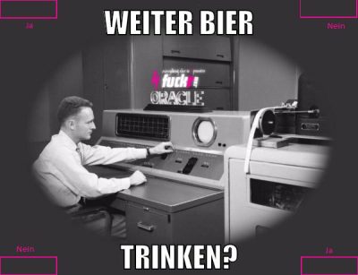 Weiter Bier trinken?