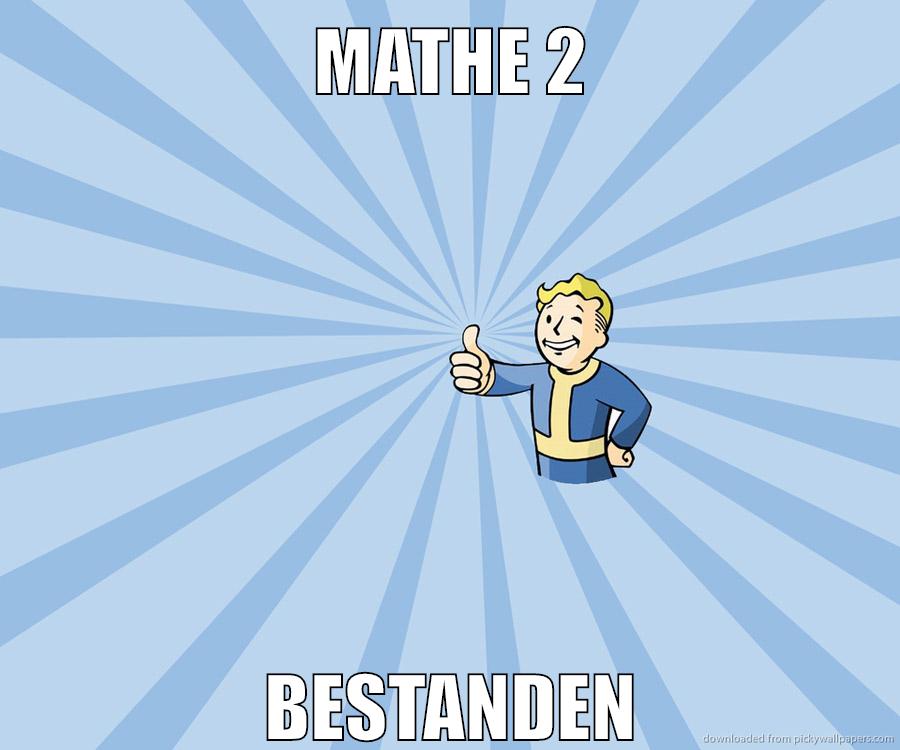 Mathe 2 bestanden