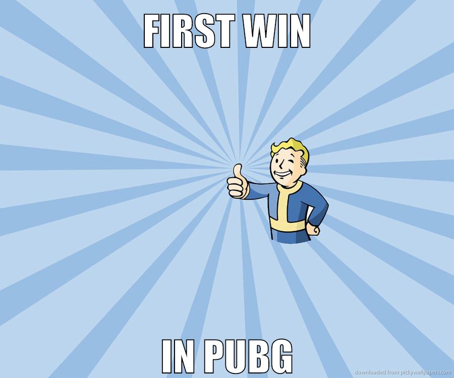 first win in pubg