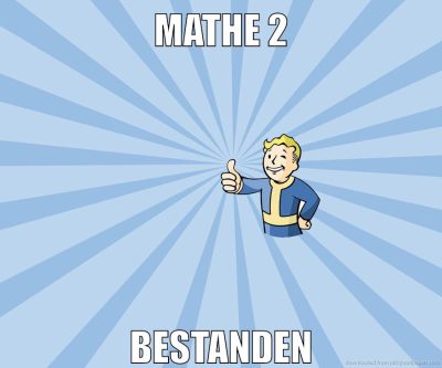 Mathe 2 bestanden