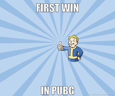 first win in pubg