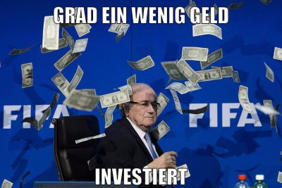 grad ein wenig geld investiert