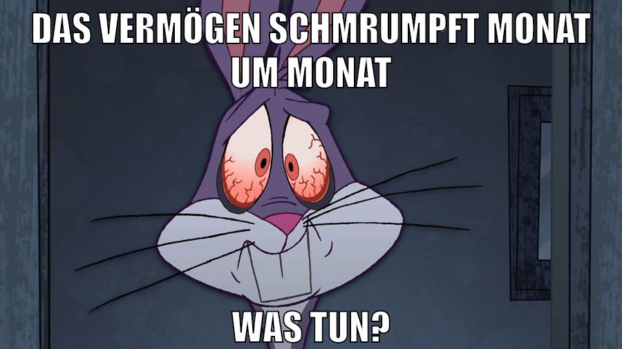 das vermögen schmrumpft monat um monat was tun?