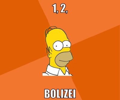 1, 2, bolizei