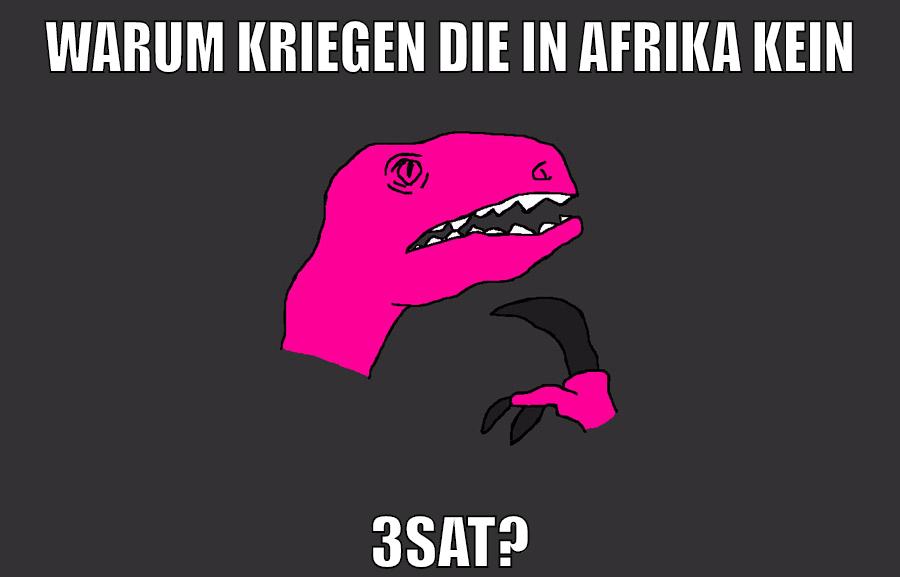 Warum kriegen die in Afrika kein 3sat?