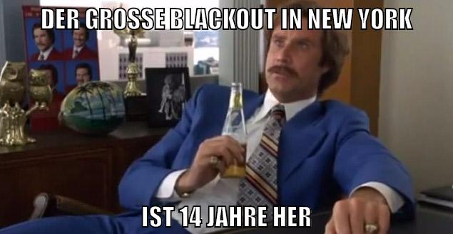 DER GROSSE BLACKOUT IN NEW YORK IST 14 JAHRE HER