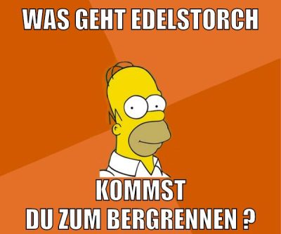 Was geht Edelstorch kommst du zum Bergrennen ?