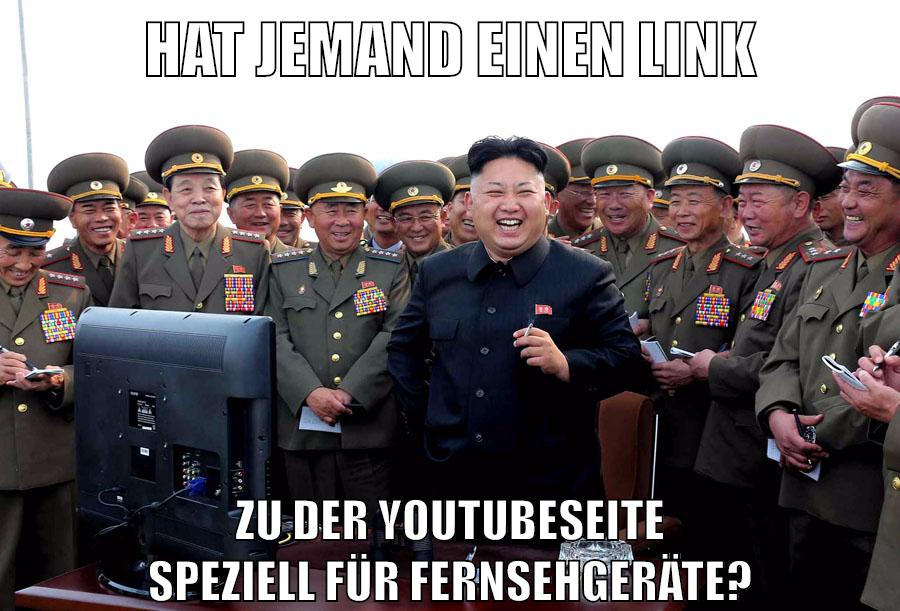 Hat jemand einen Link zu der Youtubeseite speziell für Fernsehgeräte?