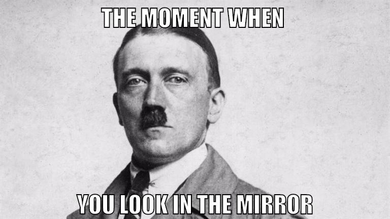 The MOMENT WHEN YOU LOOK IN THE MIRROR