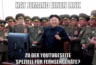 Hat jemand einen Link zu der Youtubeseite speziell für Fernsehgeräte?