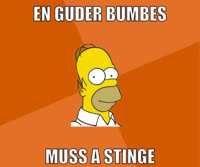en guder bumbes muss a stinge
