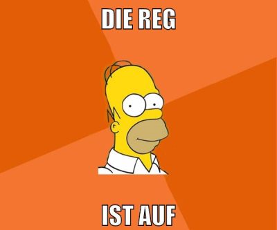 die reg ist auf