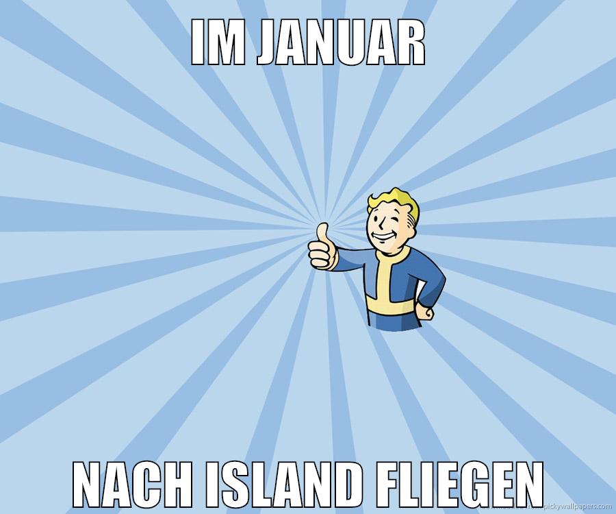 im januar nach island fliegen