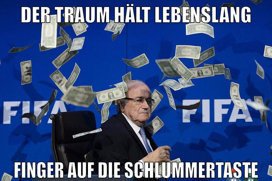 der traum hält lebenslang finger auf die schlummertaste