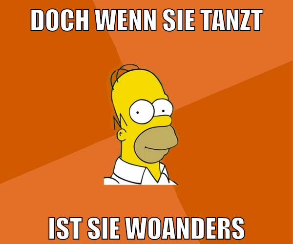 doch wenn sie tanzt ist sie woanders