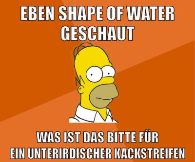 eben shape of water geschaut was ist das bitte für ein unterirdischer kackstreifen